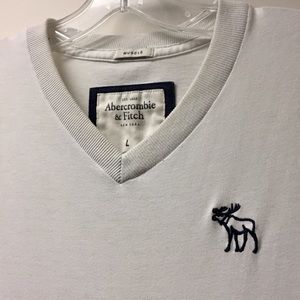 A&F Beckhorn Trail Tee in White size Large